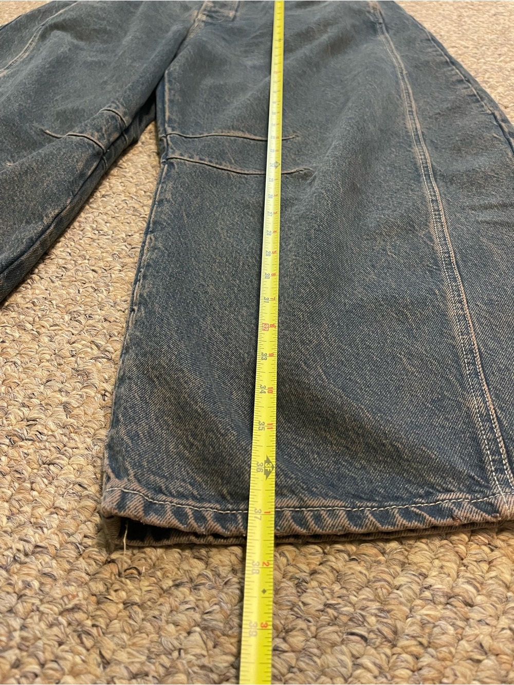 We The Free Lucky You Mid Rise Barrel Jeans Archive Grey Size 32 Women’s - Picture 13 of 16